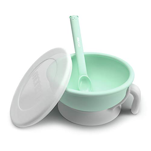 Monee Baby Led Weaning Feeding Bowl, Spoon and Lid