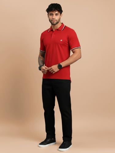Image of Lux Nitro Men's Dry Fit Polo T-Shirt | Microfiber Sports Collar T-Shirt | Moisture Wicking, Breathable & Quick Dry | Stylish Casual & Gym Wear