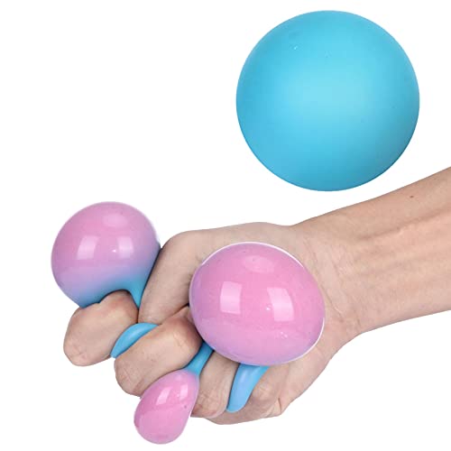 Stress Ball, Relieve Anxiety Fidgets Toy for Adults Teens, Creative Colorful Vent Ball Decompression Toy Men Women Decompression Toy, Halloween, for Friends and Family (1PC-Blue)