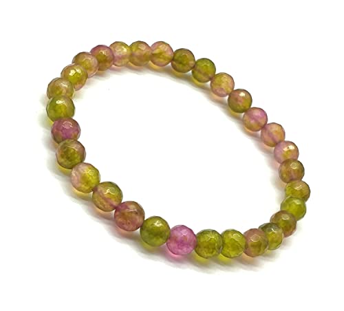 Bracelet mookaite 6mm perles chalcédoine naturelle lithothérapie