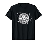 Black and White Disco Ball Club Retro T-Shirt