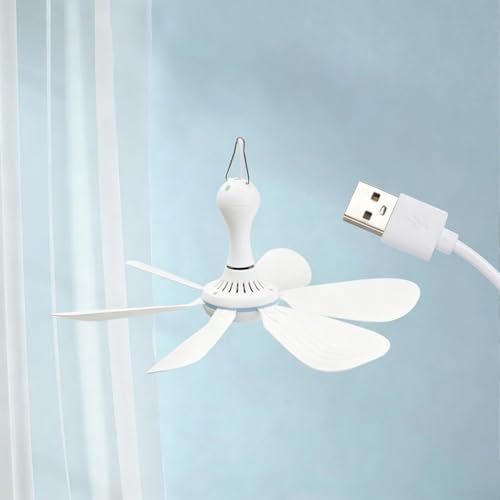 Ventilateur de plafond USB avec télécommande et 6 circulateurs blancs - 8
