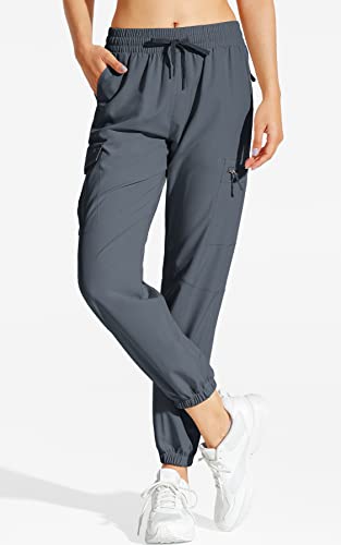 Women's Lightweight Quick-Dry Water Resistant Hiking Cargo Joggers