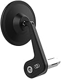 Motorcycle Bar End Mirror. Street Right. OX536, Schwarz