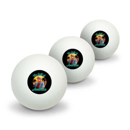GRAPHICS & MORE Gulf of America Trump Novelty Table Tennis Ping Pong Ball 3 Pack
