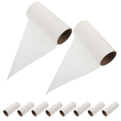 HOMOCONO 10個 ローラー粘着紙 粘着テープ ソリューションキット 歯磨きチューブ容器 昆虫小動物 犬キット 房 衣類用糸くずローラー 糸くずローラーの移動量 pp 白い