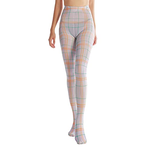 Image of Sahabowi Women Tights, Opaque High Waist Pantyhose, Vintage Control Top Stockings