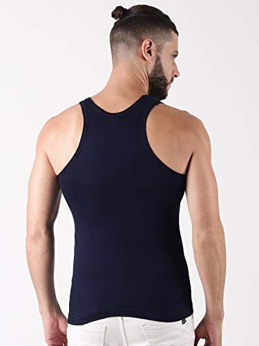 Image of Dollar Lehar Men Combed Cotton Round Neck Vest -Colour May Vary