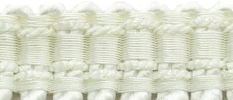 Miniatura 2 de Colección Basic Solid de 6 pulgadas (5.9 in) con flecos de lingotes satinados tradicionales (estilo # BFS6) blanco puro #A1 (blanco brillante)