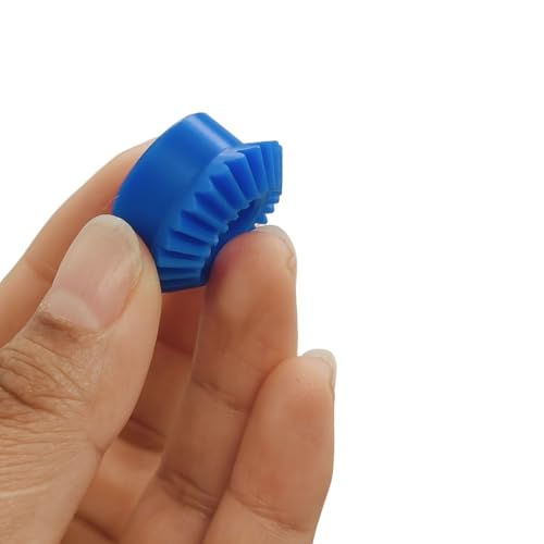 Cylindrical Drive 1pc 1:1 Transmission Ratio Bevel Gear 1.5 Module 30 Teeth 90 Degree Meshing Conical Miter Pinion 1.5M 30T Blue Nylon Gear Rack Machinery(12mm bore 4mm Keyway)