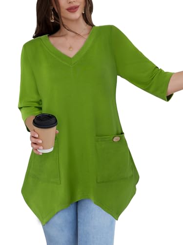 Image of Bulotus Womens Sweaters 2025 Winter Cowl Neck Long Asymmetrical Tunic Sweaters for Leggings Holiday Vacation Tops