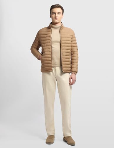 Image of Arrow sport men's solid regular fit packable jacket