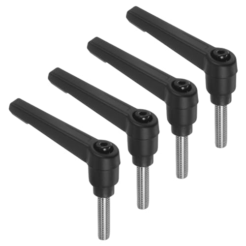 uxcell 4pcs Clamping Lever Handles, M6 x 25mm 304...