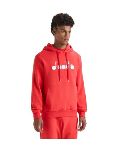 Sweat-shirt noir pour homme Diadora avec logo imprimé