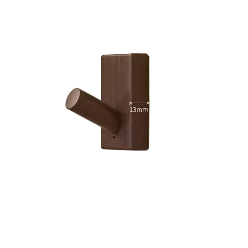 Sunrrafck Fx B 1Pcs Self-Adhesive Solid Wooden Hook Walnut Key Decorative Towel Holder Door Hanger Wall Coat Rack Kitchen Bathroom Organizer(Fx B)