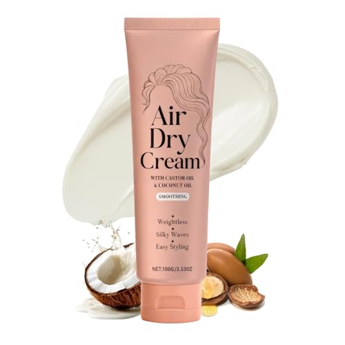 Smoothing Air Dry Cream for Hair Smoothing Styling Cream for Frizzy Hair Frizzy Hair Smoothing Moisturising Curl Defining Cream Frizz Control HairConditioner for Long-Term Care All HairTypes