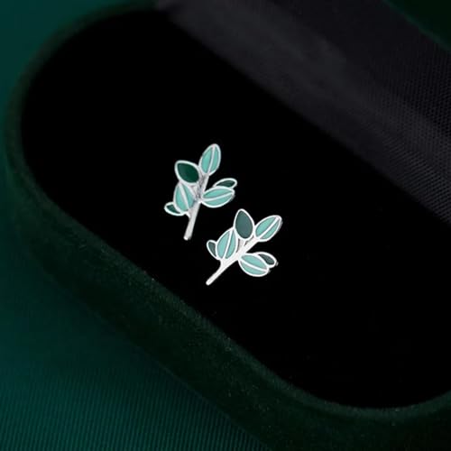 Boucles d'oreilles feuilles vertes, le cadeau de mariage idéal - 5