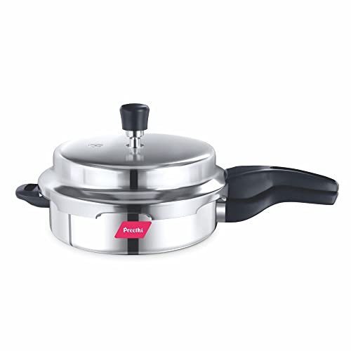 Preethi Induction Base Stainless Steel Outer Lid Pressure Pan, 3 Litres, Silver