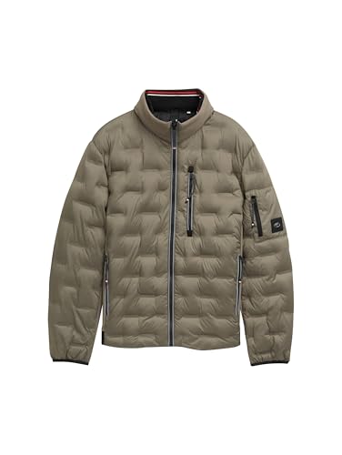 TOM TAILOR Hybrid Lightweight Steppjacke mit Kapuze im Stehkragen, Black, XL – Ansicht 3