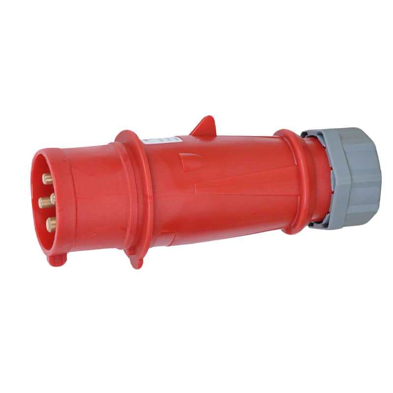 IEC60309 Waterproof Industrial CEE Connector Plug 4Pin 16A 400V 3P+E IP44