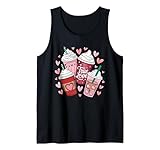 Valentines Day Coffee Lover Cups Latte Lover Tee