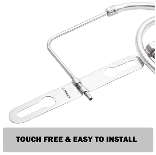 Image of JAGGER JAG207 304 Stainless Steel Jet Spray | Hands-Free Jet Spary for Toilet Seat | Silver (American, 1.5 Meter)
