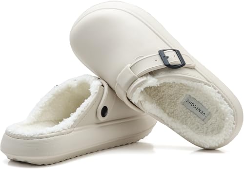 Ellis Classic Fur Lined Clogs Waterproof Winter Fuzzy Slippers for Women Men Indoor and Outdoor3