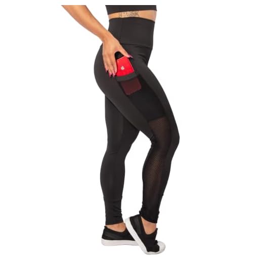 Calça Legging Cintura Alta Com Bolso Fitness Academia Feminina F7NEWSTYLE (G, Preto)