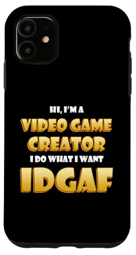 Video Game Dev Creator IDGAF Costume PC Gaming Developers �X�}�z�P�[�X iPhone 11 �p