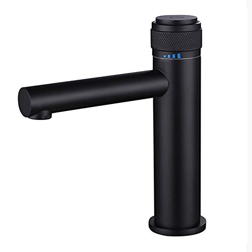 Robinet de salle de bain noir mitigeur lavabo eau chaude froide