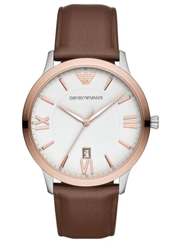 Emporio Armani Reloj Analogico para Hombre de Cuarzo con Correa en Piel AR11211