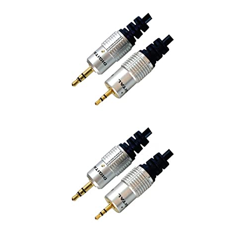 Image of MX RCA Cable AUX to RCA Y Splitter Cable To 2 Rca Stereo Audio Cable PERENT For PC (3.5mm Aux Male to 2.5mm Male, 1.5 METER), Silver