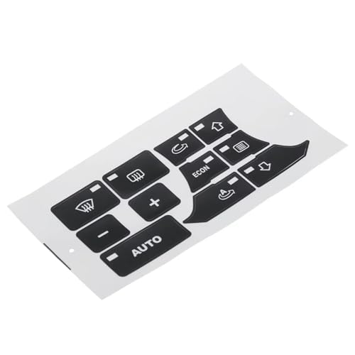 Autocollants bouton commande climatisation A3 8P noir mat accessoires auto