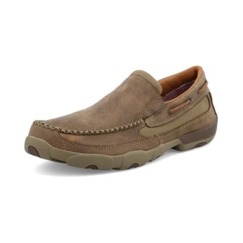 Twisted X Men's Slip-On Driving Moc, Moc Toe, Bomber, 11 M Cover