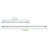 Tension Rods, 4 Pack 15.7-28 Inches Adjustable Spring Steel Cupboard Bars Tension Curtain Rod Shower Rod Extendable Width