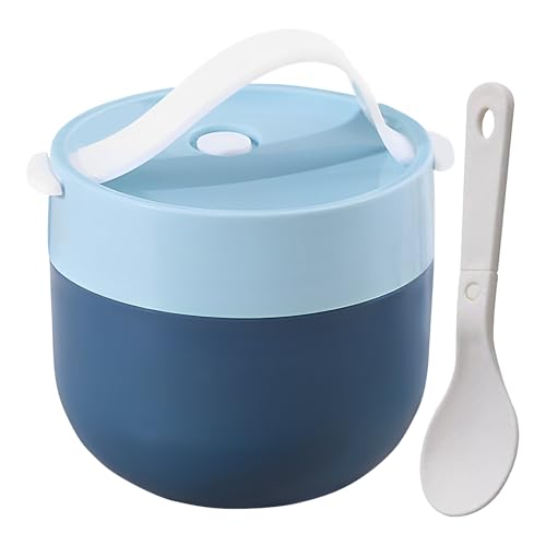 スープランチコンテナ - ポータブルフードボウル、リークプルーフサー??マルジャー|スプーン付きの断熱ホットコールドコンテナ、職場用の旅行ランチボックス、キッチン保管、キャンプ用食事ホルダー