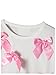 SOLY HUX Toddler Girl's Cute Bow T Shirt Crew Neck Short Sleeve Tee Y2k Summer Tops White Bow 4Y