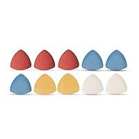 Tailors Chalk, Sewing, Triangle Dressmaking Dressmakers Chalk Pencil for Marking Fabric, Pack of 10