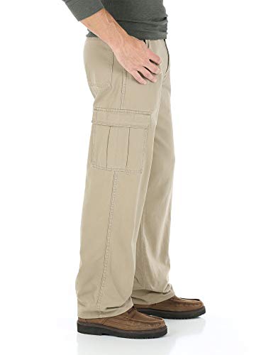 Wrangler Men's Legacy Premium Cargo Pocket Straight Leg Pants (Khaki) (32W x 34L)