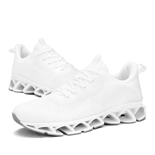 Image of Mens Running Shoes Casual Sport Athletic Fashion Walking Sneakers Lace up Blade Non Slip Breathable Mesh