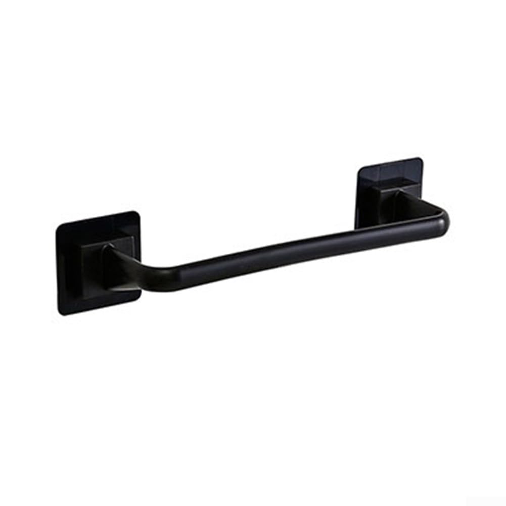 LMYSXAOZ Towel Bar with Enhanced Suction Technology for Bathroom Walls Designed Reliable Hold on Tiles Glass and Metal (Black S)