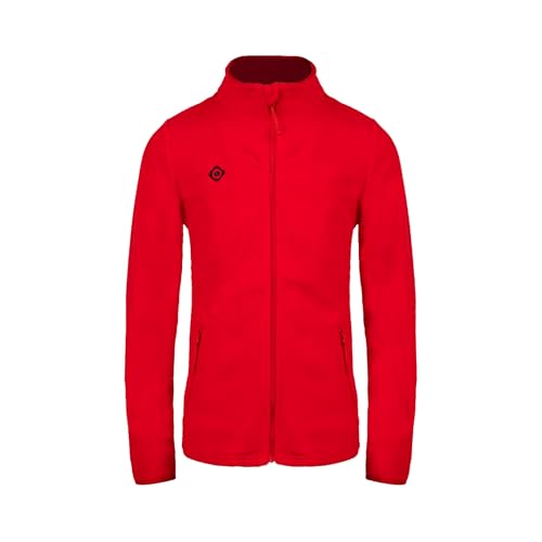 Izas - Forro Polar para Niños - Chaqueta Polar con Cuello Alto y Cremallera - Forro Polar de Invierno Ligero y de Secado Rápido - Ideal para Actividades al Aire Libre - Padru Color Rojo - Talla 10