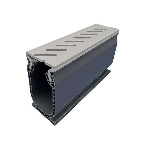 Stegmeier Frontier Deck Drain PRO - Grey (5 Sections) (Total: 40 per carton) Gray