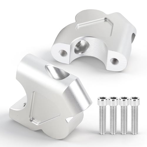 Il design ergonomico migliora il comfort: il rialzo solleva il manubrio di 30 millimetri e lo sposta indietro di 20 millimetri, ottimizzando la postura di guida e riducendo l'affaticamento durante i viaggi lunghi. Compatibilità con il diametro del manubrio: circa 32 mm/1,3 pollici. Ciò non solo migliora la maneggevolezza e la reattività dello sterzo della moto, ma offre anche un'esperienza di guida più naturale e rilassata
