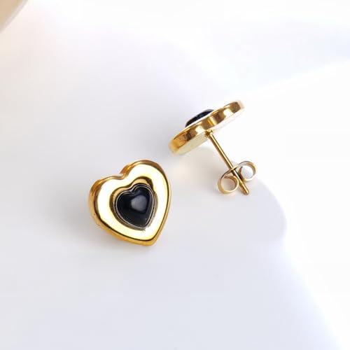 Image of Rubans Demi Fine Stainless Steel Stud Earrings Daily Gift for Women & Girls