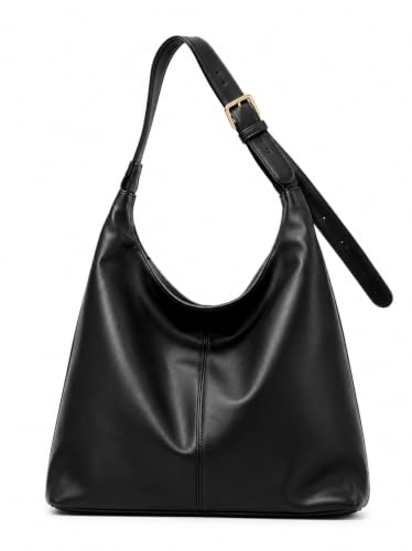 Image of Women's Large PU Leather Hobo Shoulder Bag