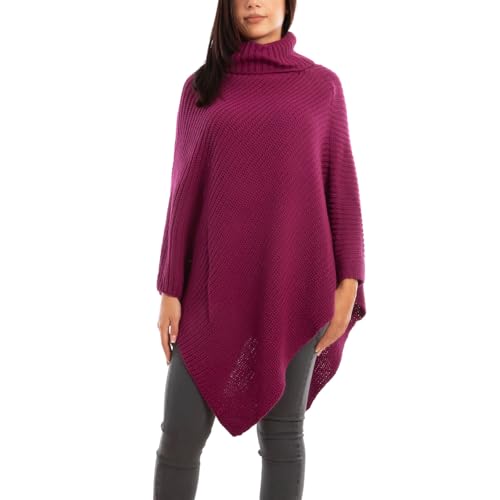 Poncho de mujer Toocool ideal para paseos urbanos y tardes de invierno
