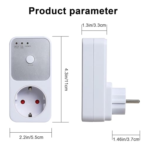 Regleta de protección contra sobretensiones AC 220V y enchufe protector automático de voltaje 7