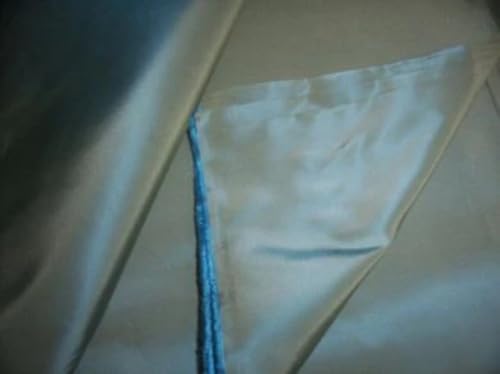 Taffetas de soie bleu turquoise d'exception pour donner vie à vos rêves de couture
