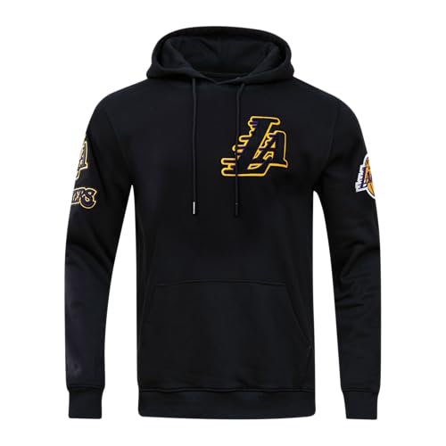 Sudadera con capucha NBA Los Angeles Lakers Pro Standard clásica de felpilla negra
